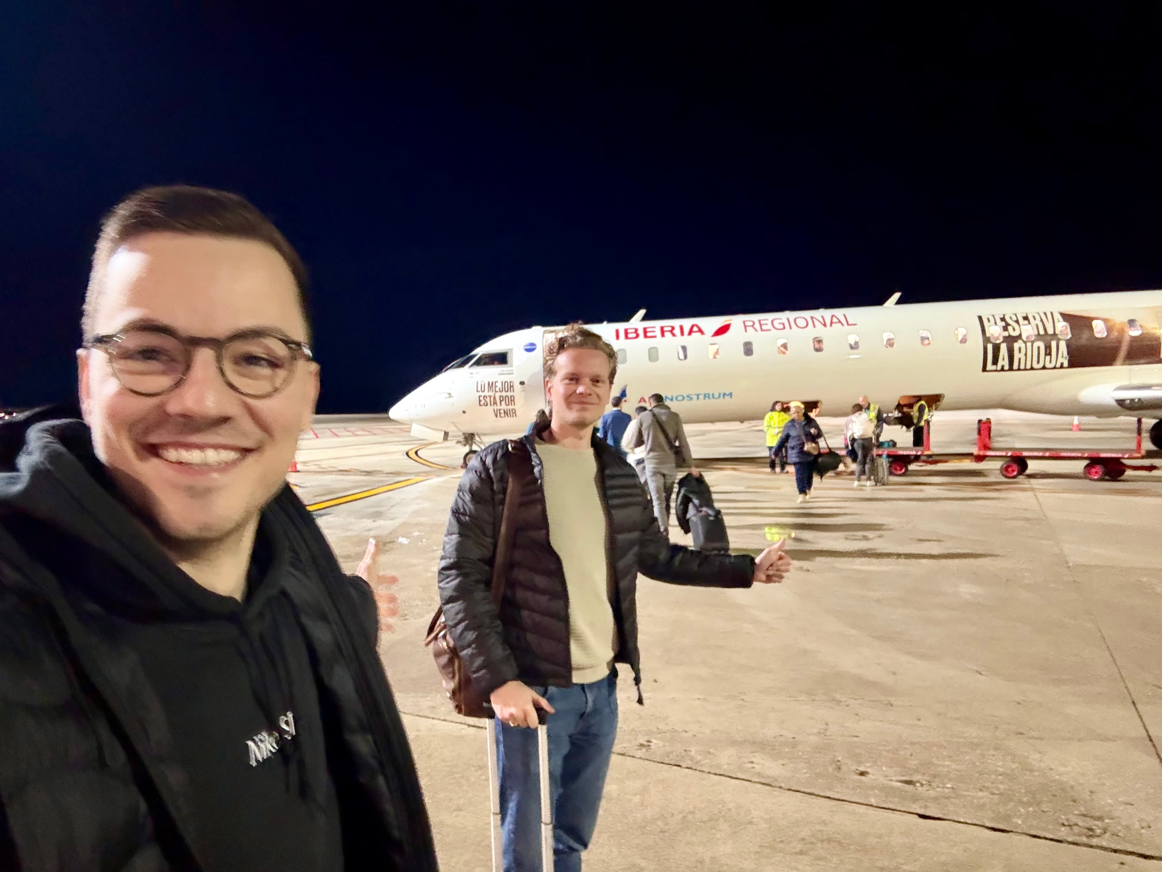 Team traveling to customer visit